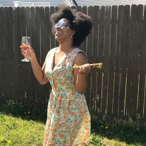 Christopher&Banks Floral Print Sleeveless Dress